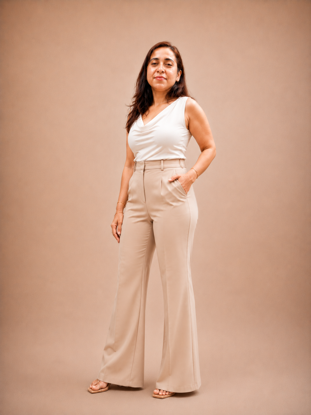 Tailored Flare Trousers